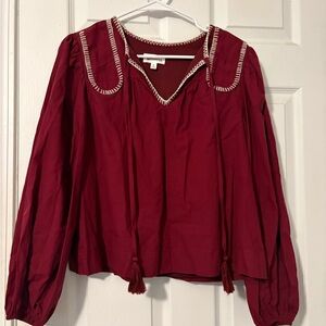 Women's Red Boutique Blouse